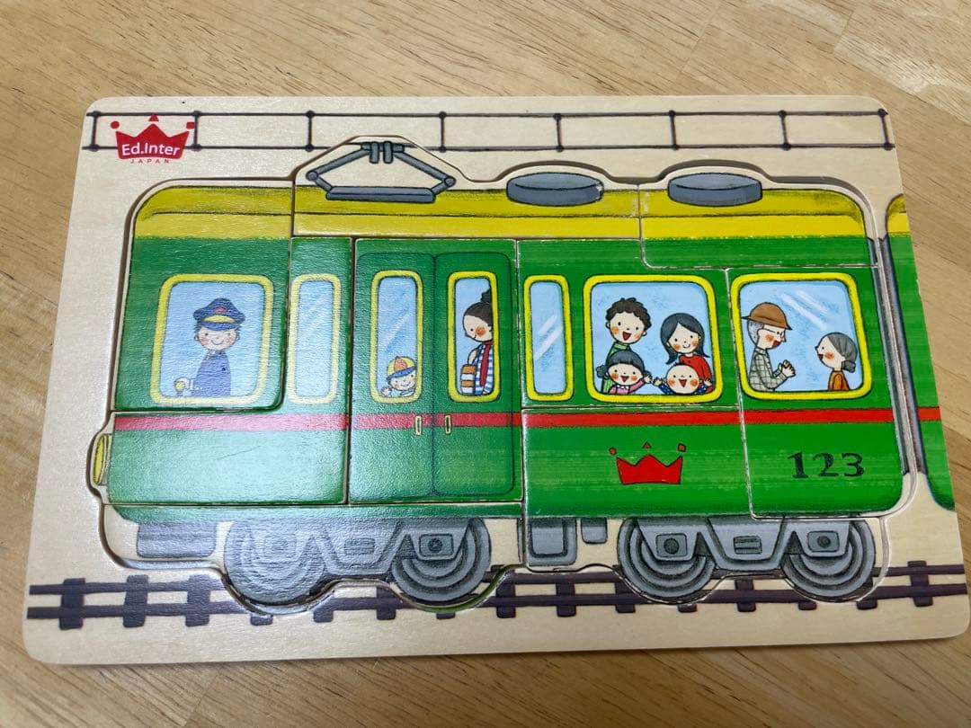 Ed.Inter 木製パズル 2点セット 電車 消防車 — image 3
