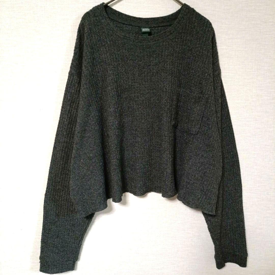 wild fable【XXL】ワッフル グレー 長袖 ゆったり カットソー — image 2