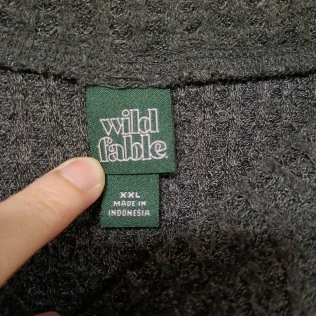 wild fable【XXL】ワッフル グレー 長袖 ゆったり カットソー — image 3