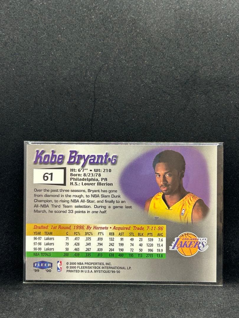 Kobe Bryant Fleer Mystique NBAカード — image 2