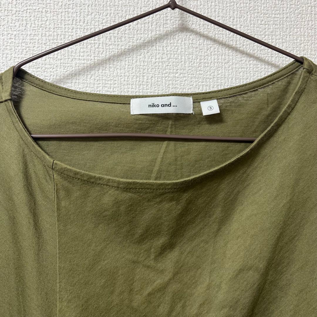niko and ...ニコアンド　カーキ　半袖シャツ — image 3