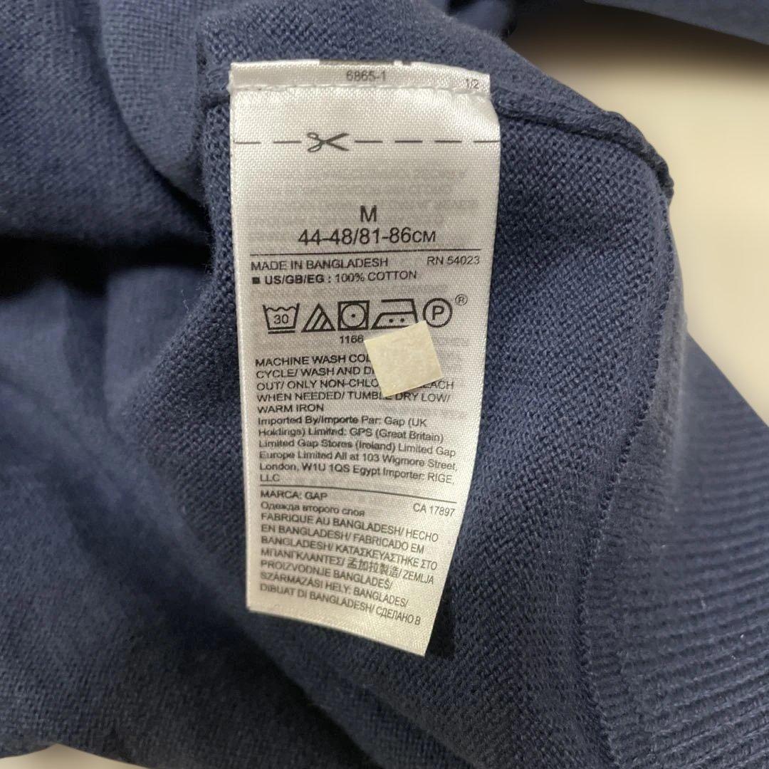 GAP メンズセーター　紺色　Mサイズ — image 4