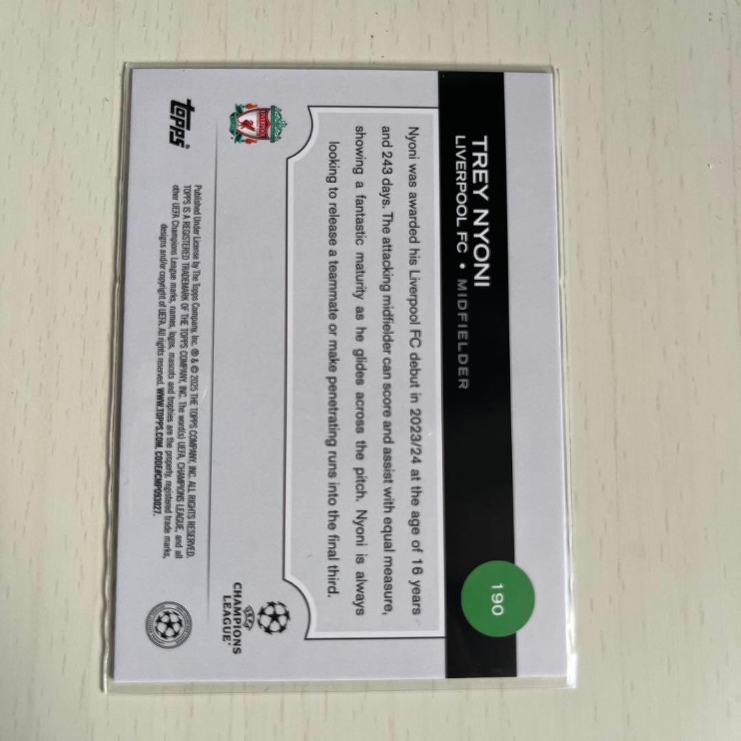 Topps Soccer TREY NYONI — image 2