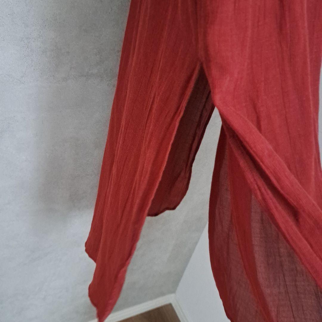 未使用ZARA スタンドカラー ロングシャツ ワンピマキシ — image 3