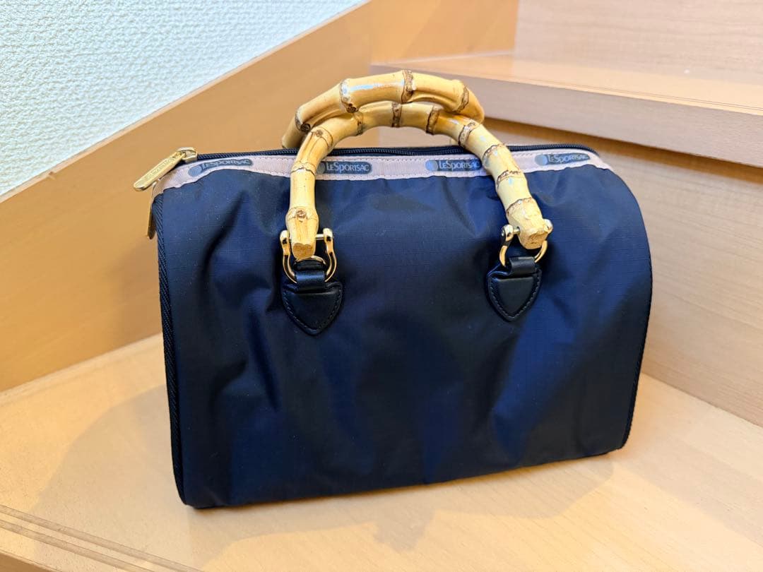 LeSportsac レスポートサック バンブーボストン　黒 — image 2