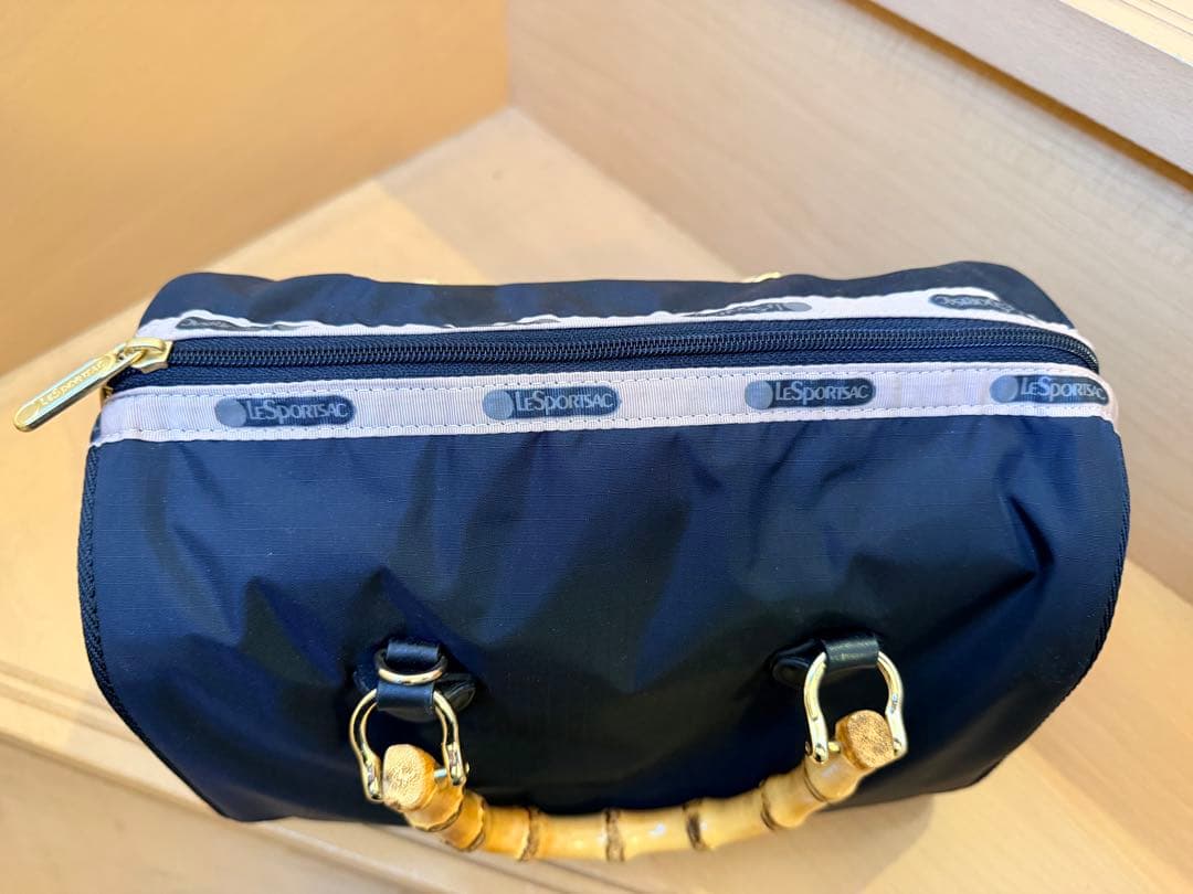 LeSportsac レスポートサック バンブーボストン　黒 — image 3
