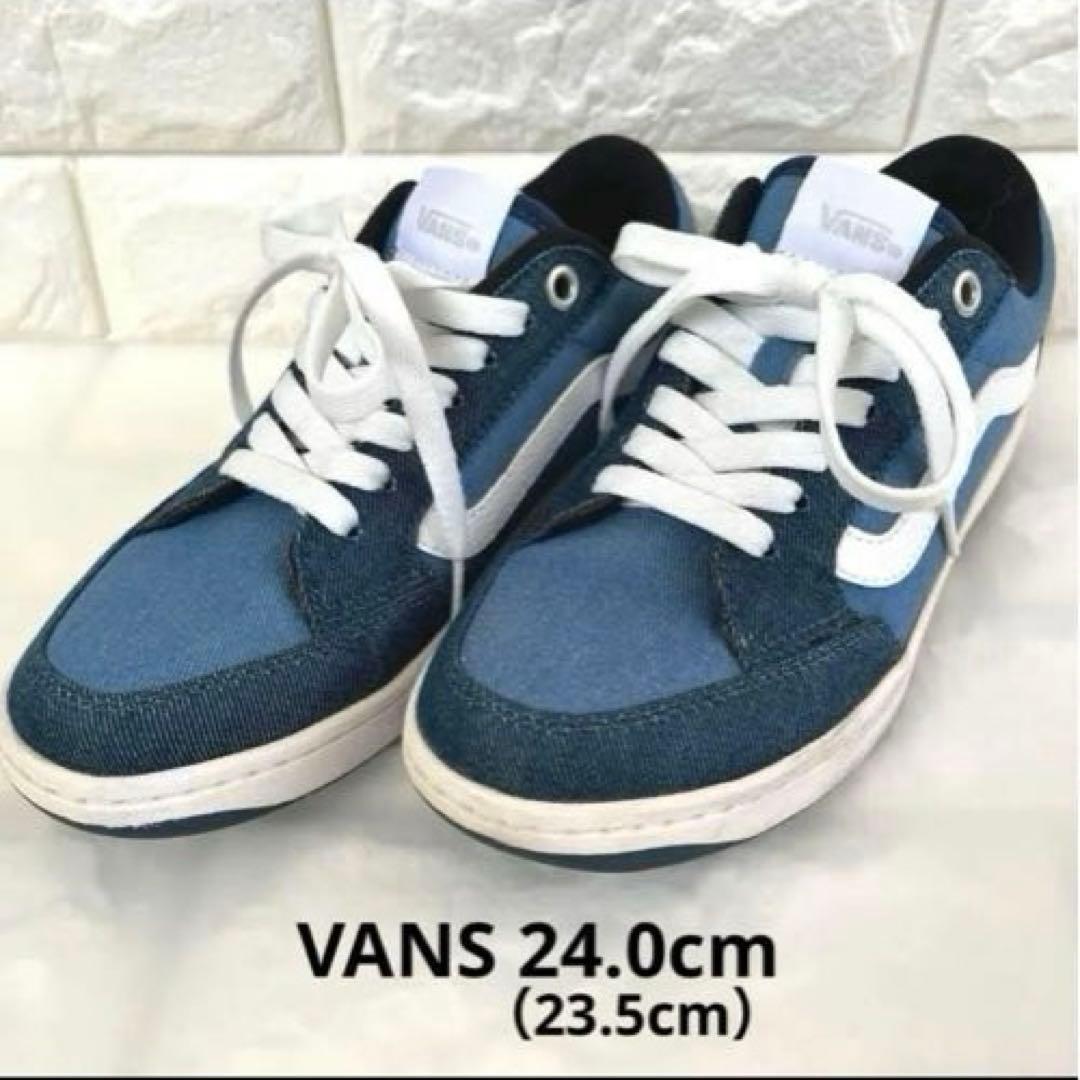 VANSカノーラネイビーブルー【バンズスニーカー24.0cm】 — image 3