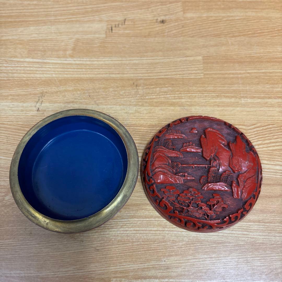 中国美術 堆朱 香合 時代物 唐物 — image 3