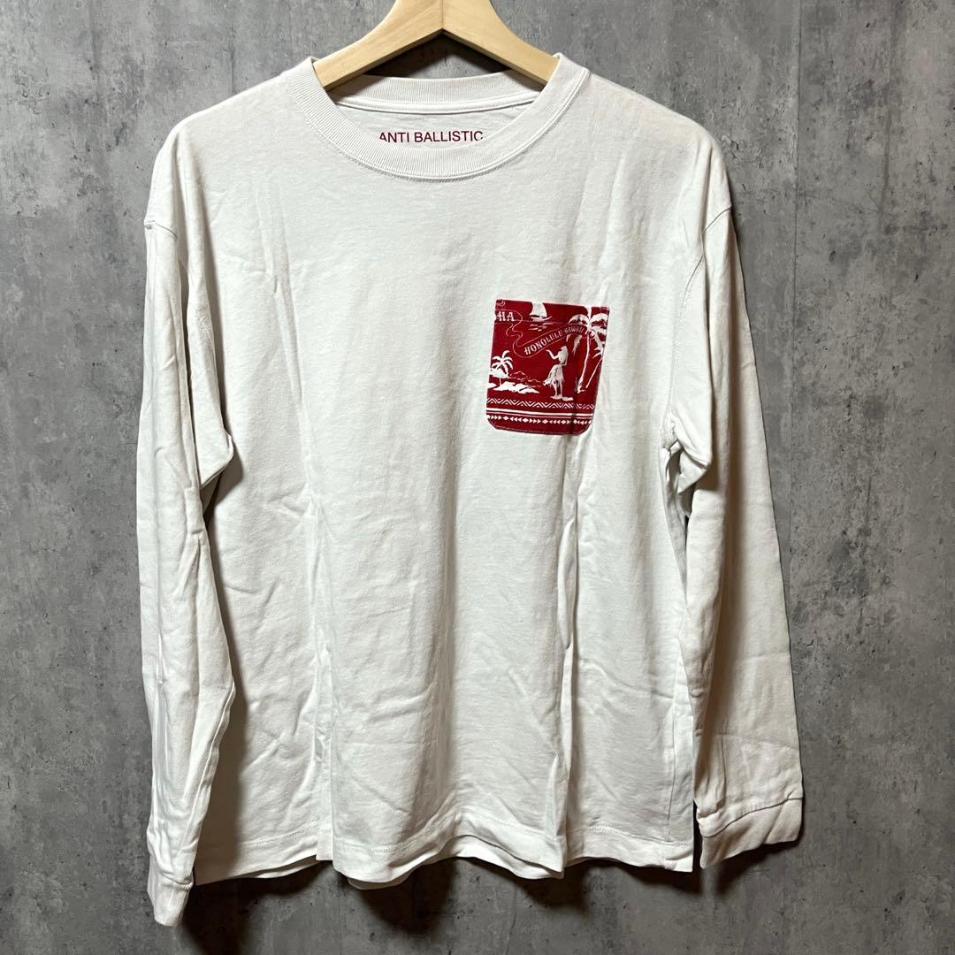 ANTI BALLISTIC フラ　ハワイ　バンダナ柄　長袖Tシャツ　M — image 4