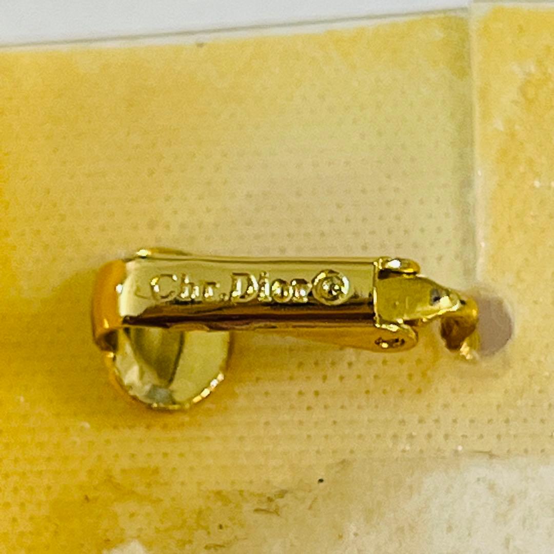 Christian Dior ディオール　イヤリング ゴールド　ラインストーン — image 5