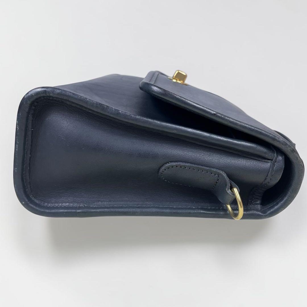Old Coach 2way ハンドバッグ ネイビー 斜め掛け◎ ターンロック — image 5