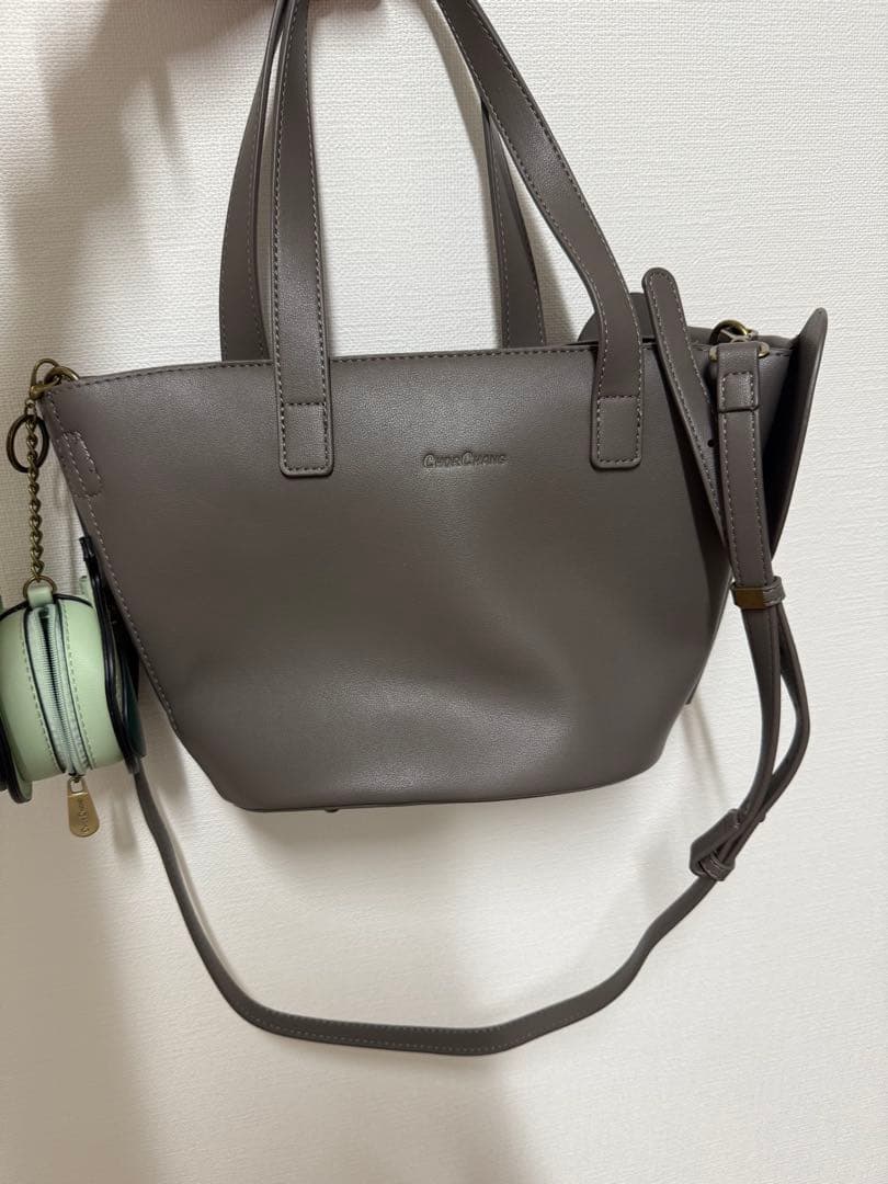 象デザイン グレー ハンドバッグ CHOR CHANG — image 3