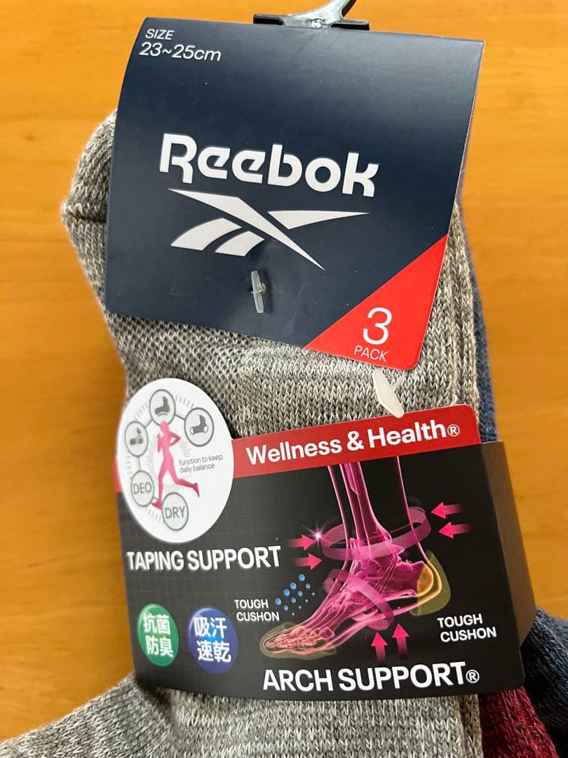 レディース　Reebok ソックス 3足組 23-25cm — image 2