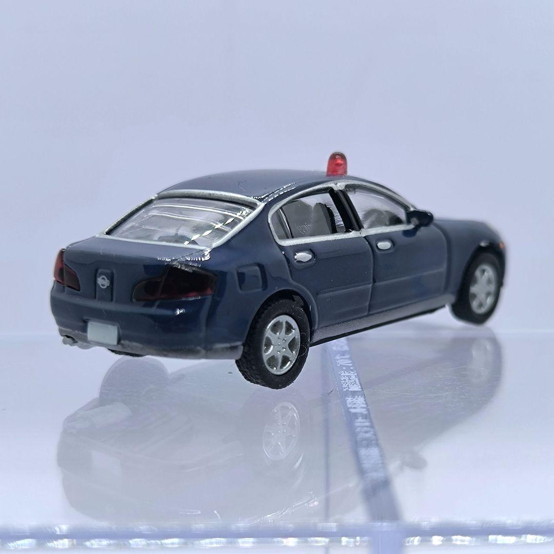 ミニカー 覆面パトカー 日産 スカイライン v35 紺 ネイビー 缶コーヒー — image 3
