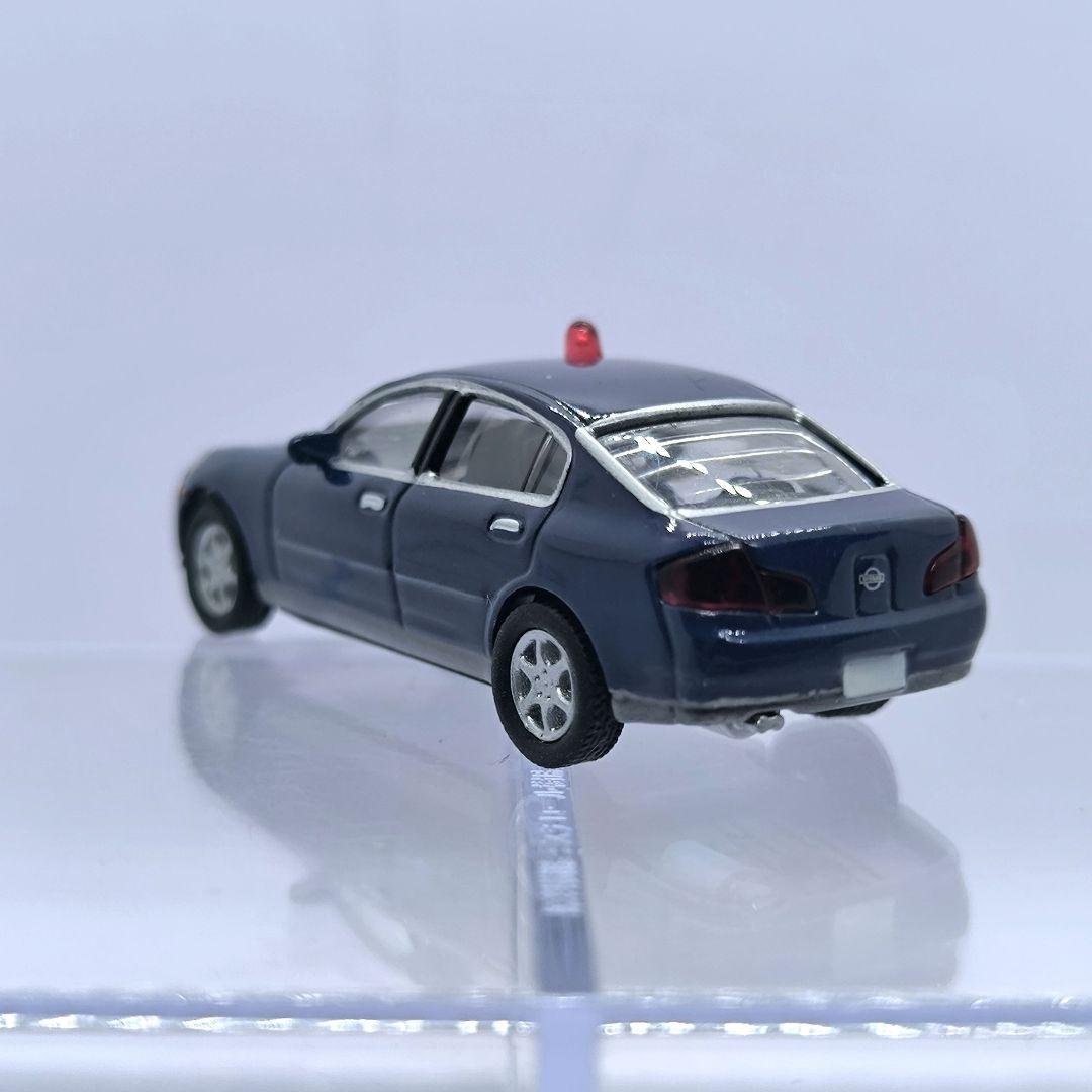 ミニカー 覆面パトカー 日産 スカイライン v35 紺 ネイビー 缶コーヒー — image 5
