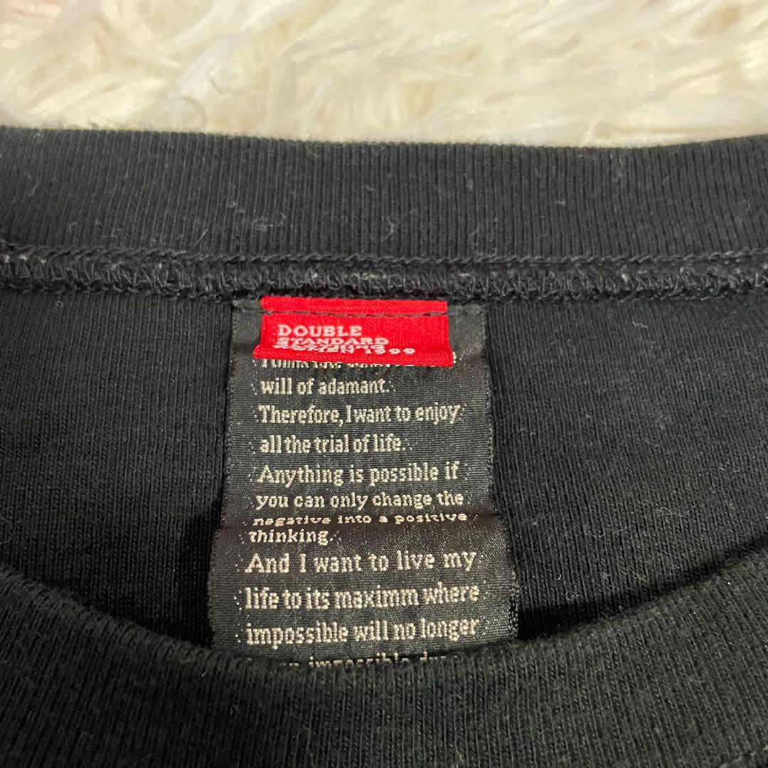 美品　ダブルスタンダードクロージング　パイナップル柄　半袖Tシャツ　黒 — image 4