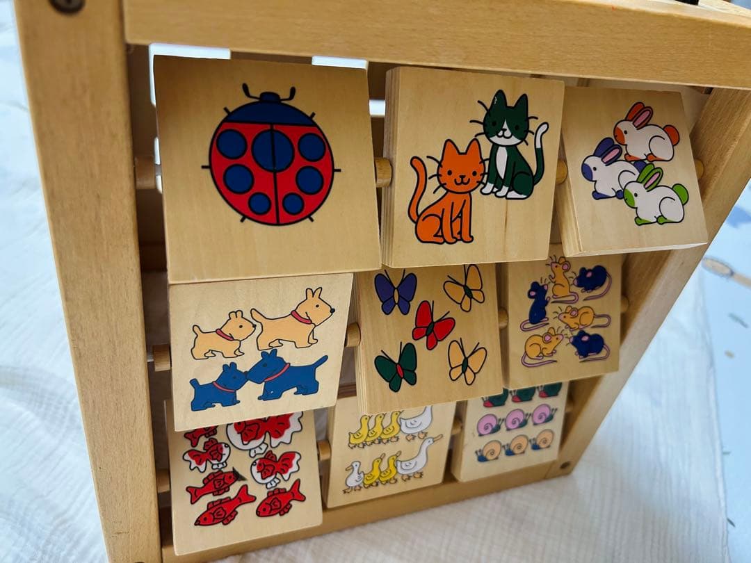 木製 知育玩具 アクティビティキューブ ルーピング — image 3