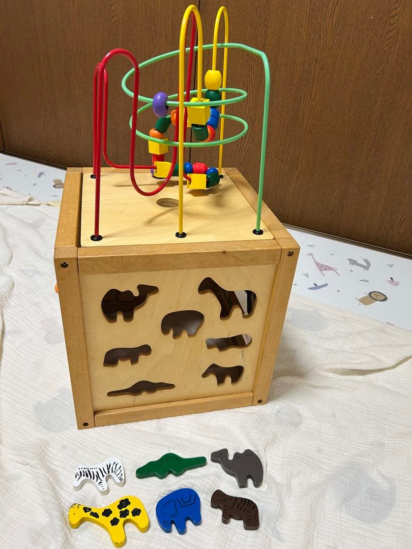 木製 知育玩具 アクティビティキューブ ルーピング — image 4