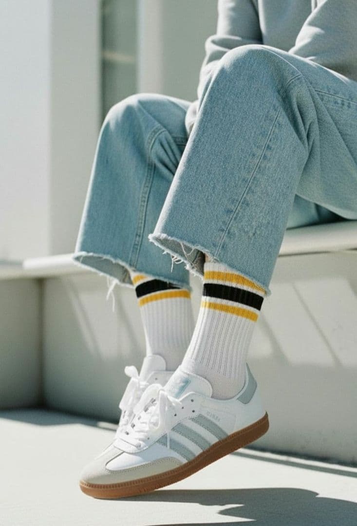 チンアンドコー 靴下 "NEW SKATER -yellow- " Socks — image 2