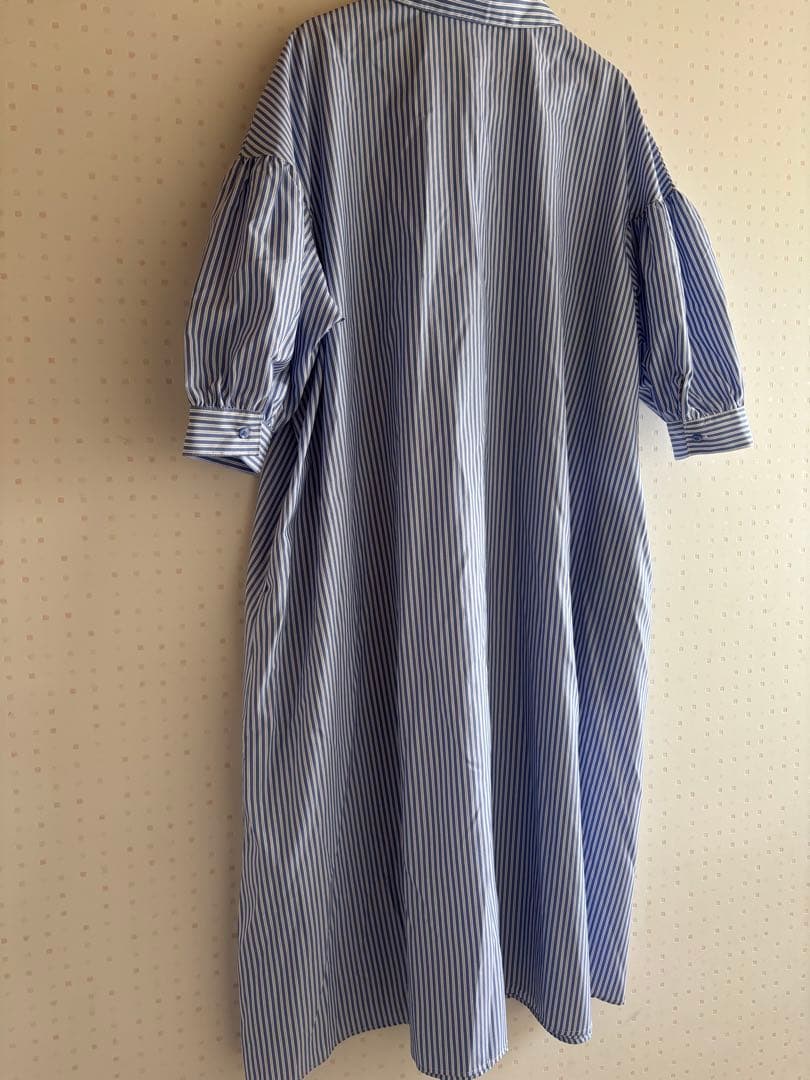 新品未使用　五分袖ロングシャツ — image 2