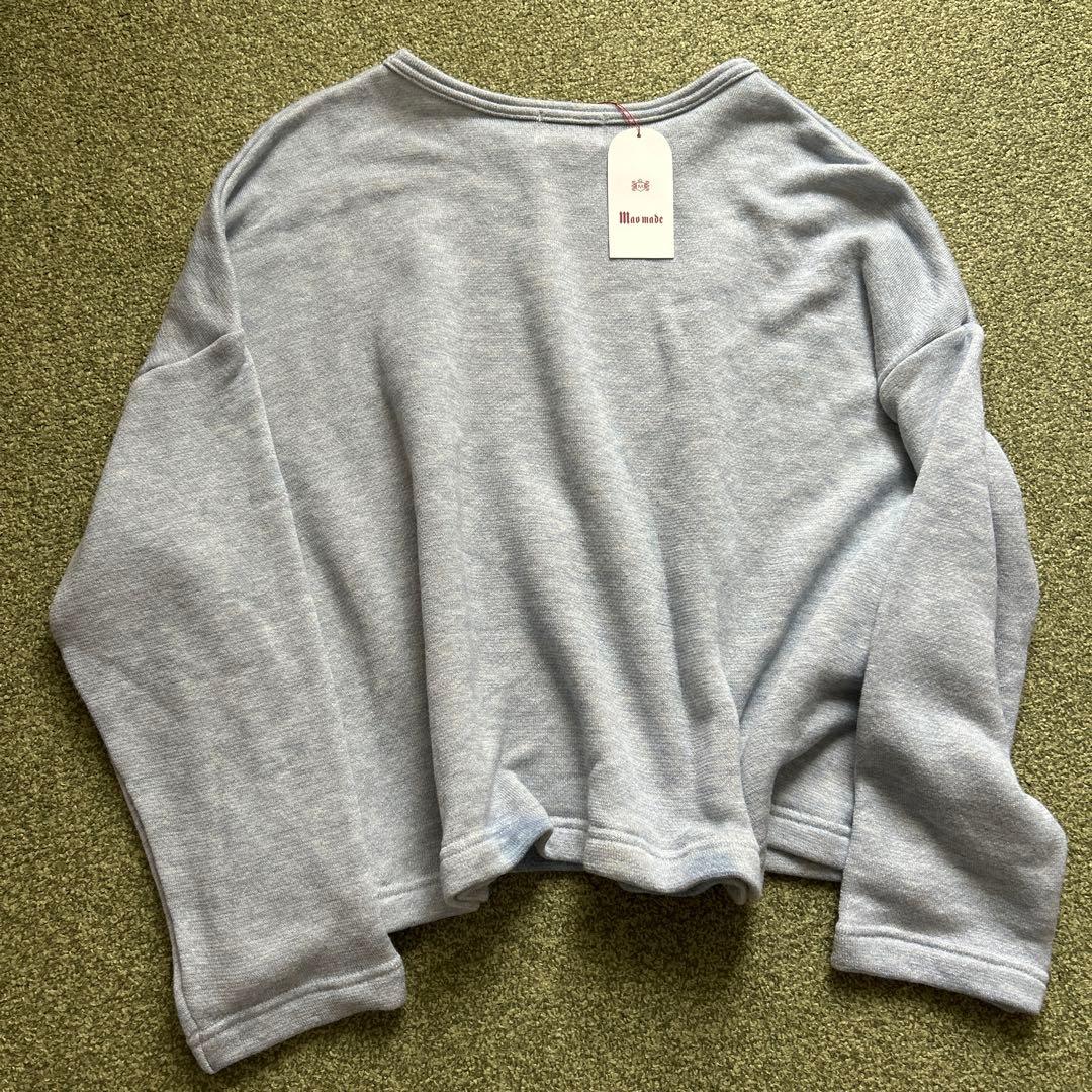 【最終価格】新品　mao made カットソー　水色　春 — image 4