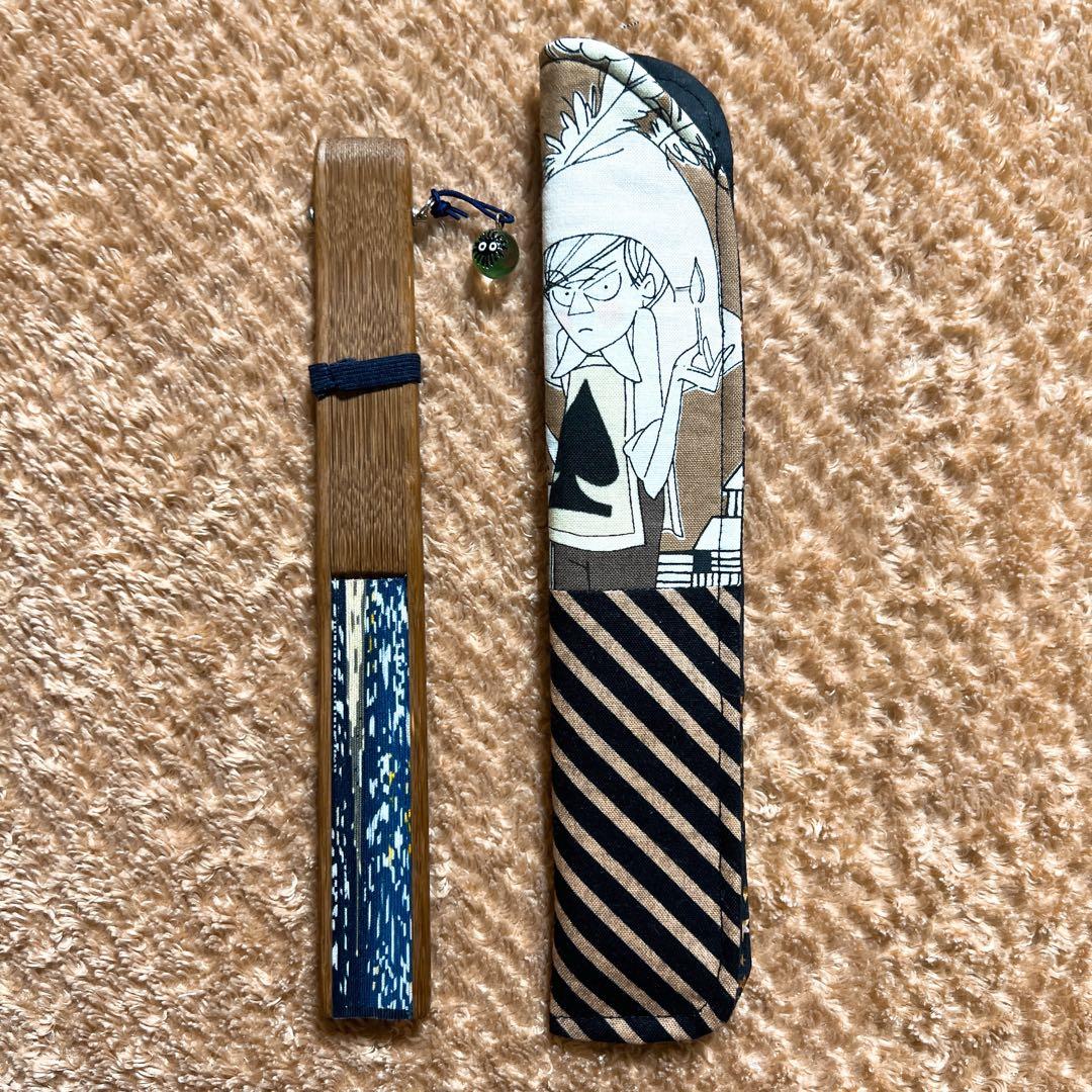 アレキサンダーヘンリー　ギャストリーボーイ柄　ハンドメイド扇子ケース — image 3