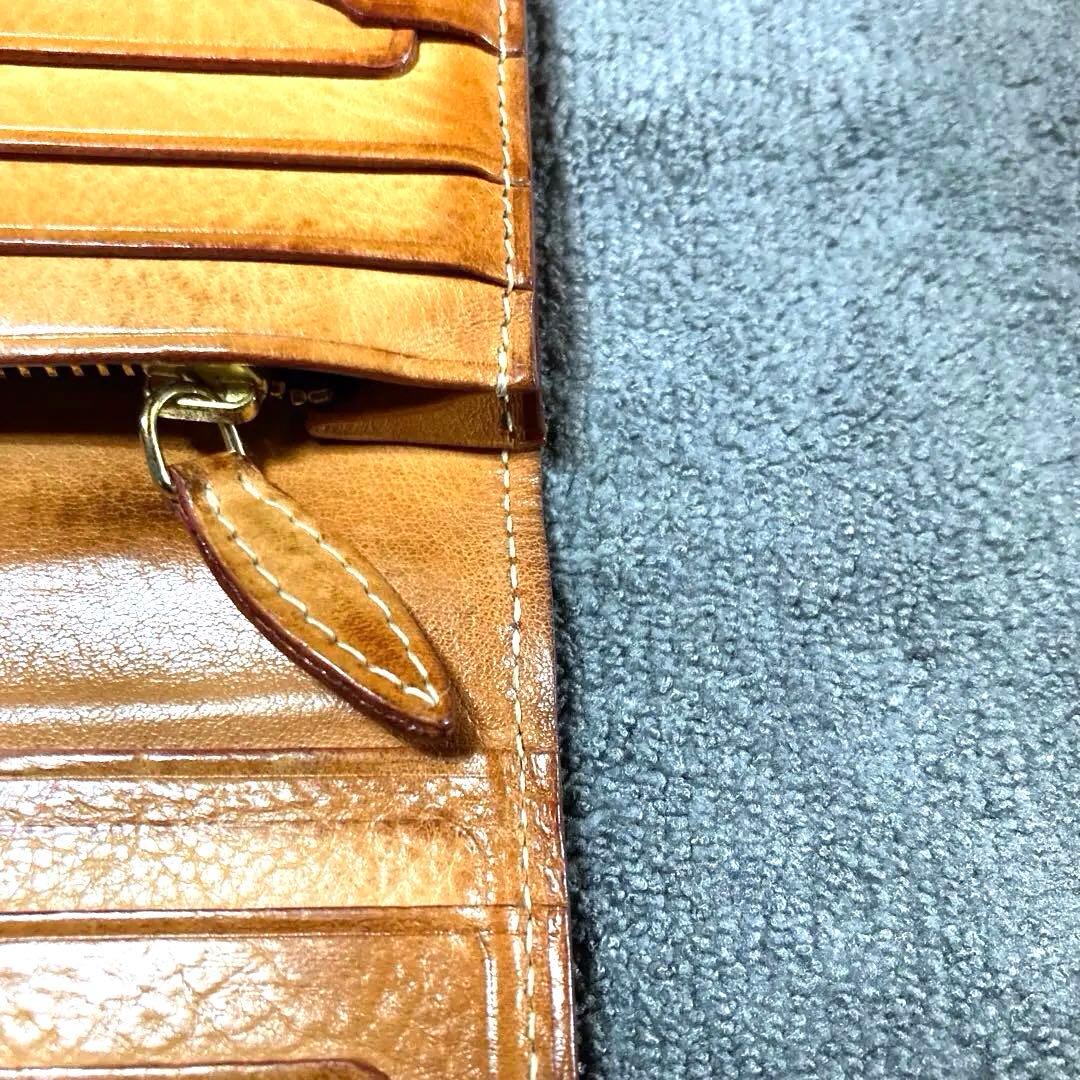 ❤️最終値下クリーニング済❤️ネイビー GANZO ガンゾシンブライドル 長財布小銭 — image 5