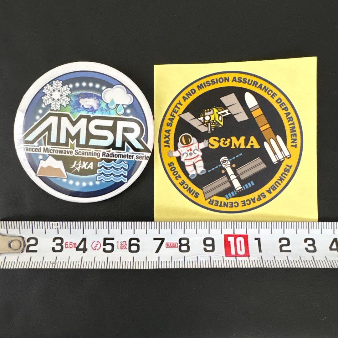 JAXAグッズ2点セットAMSR缶バッジ＆筑波宇宙センターステッカー　非売品 — image 3