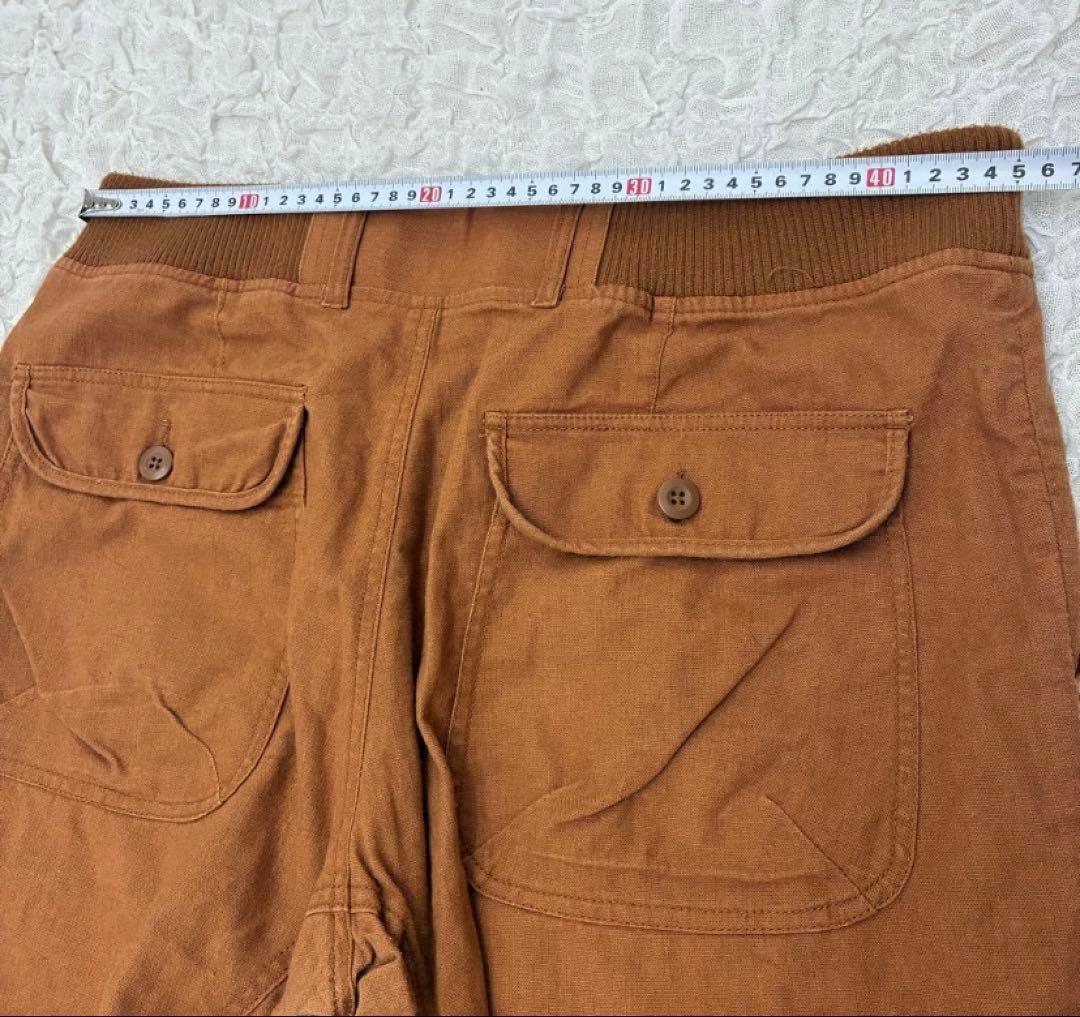X'tyle ショート ハーフ パンツ キャメル 3Lサイズ リネン カジュアル — image 5
