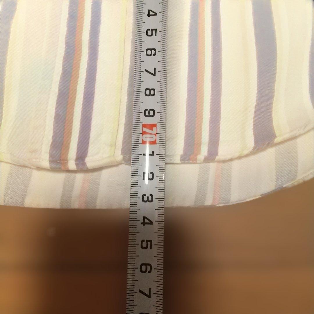 ON FRIDAY 半袖 ストライプシャツ 綿100%Mサイズ — image 2
