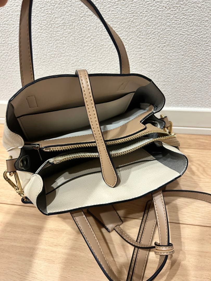 2WAY ハンドバッグ バイカラー ショルダーバッグ — image 3