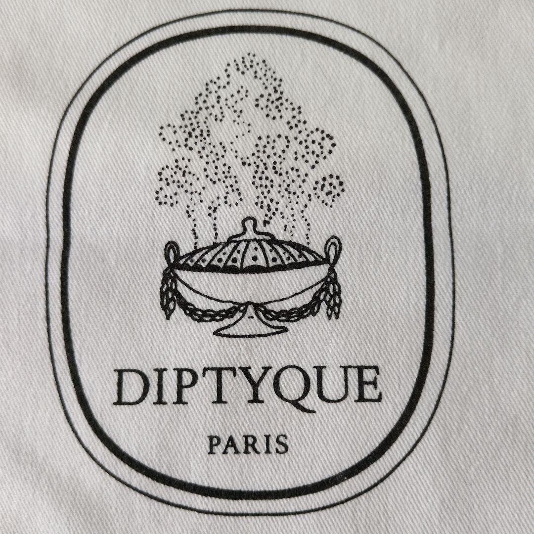 ☆未使用☆ diptyque ロゴ入り巾着袋 大 ショッパー 白 — image 3