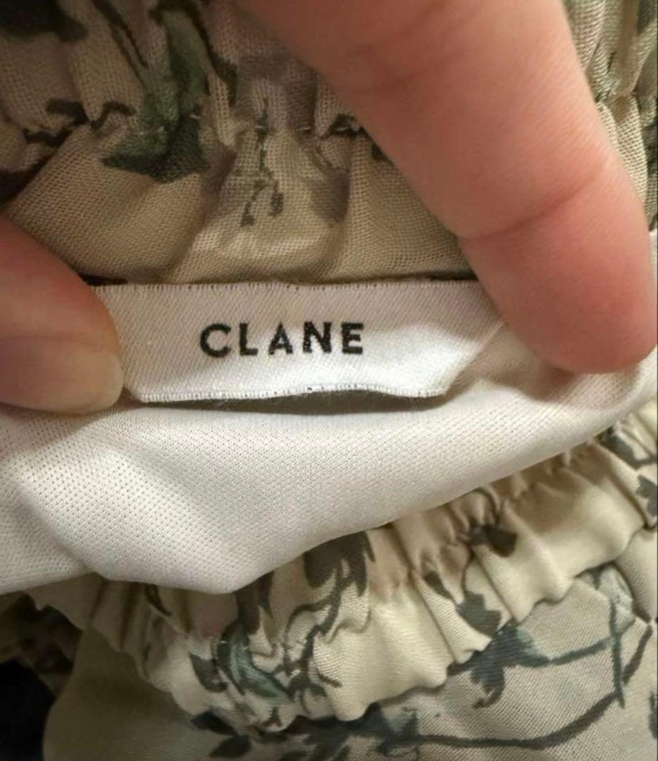 【美品】CLANE OLD FLOWER PLEAT LONG SKIRT 0 — image 3