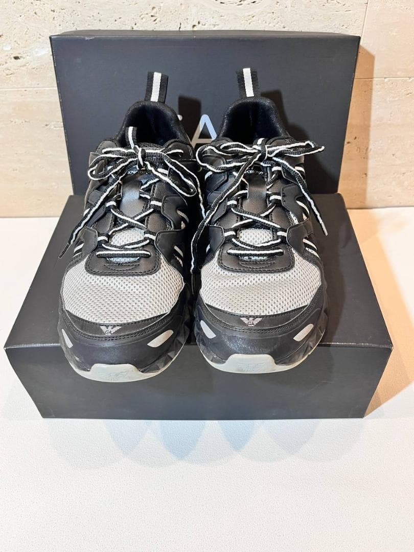 EA7 EMPORIO ARMANI スニーカーブラック×ホワイト 42 — image 3