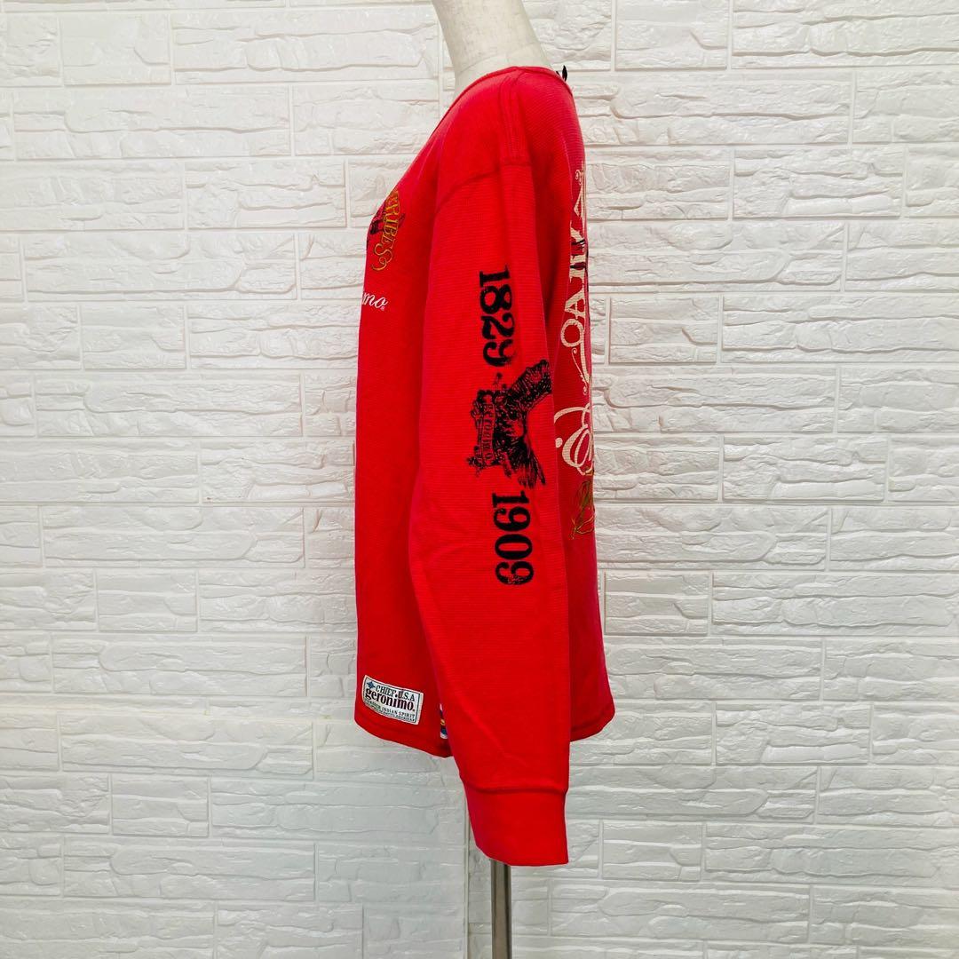 geronimo ジェロニモ 美品 カットソー レッド size L 1301 — image 3