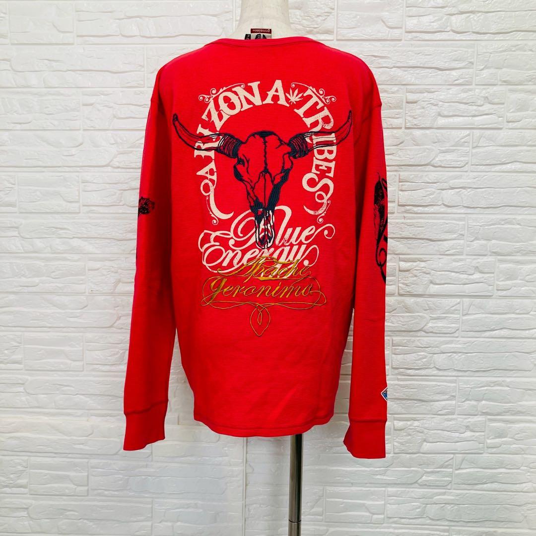 geronimo ジェロニモ 美品 カットソー レッド size L 1301 — image 4