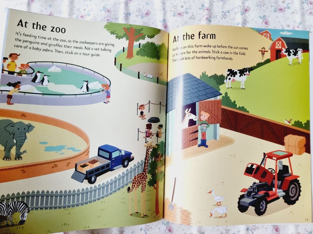 英語絵本 Usborne Sticker jobs しかけ絵本 洋書 — image 4