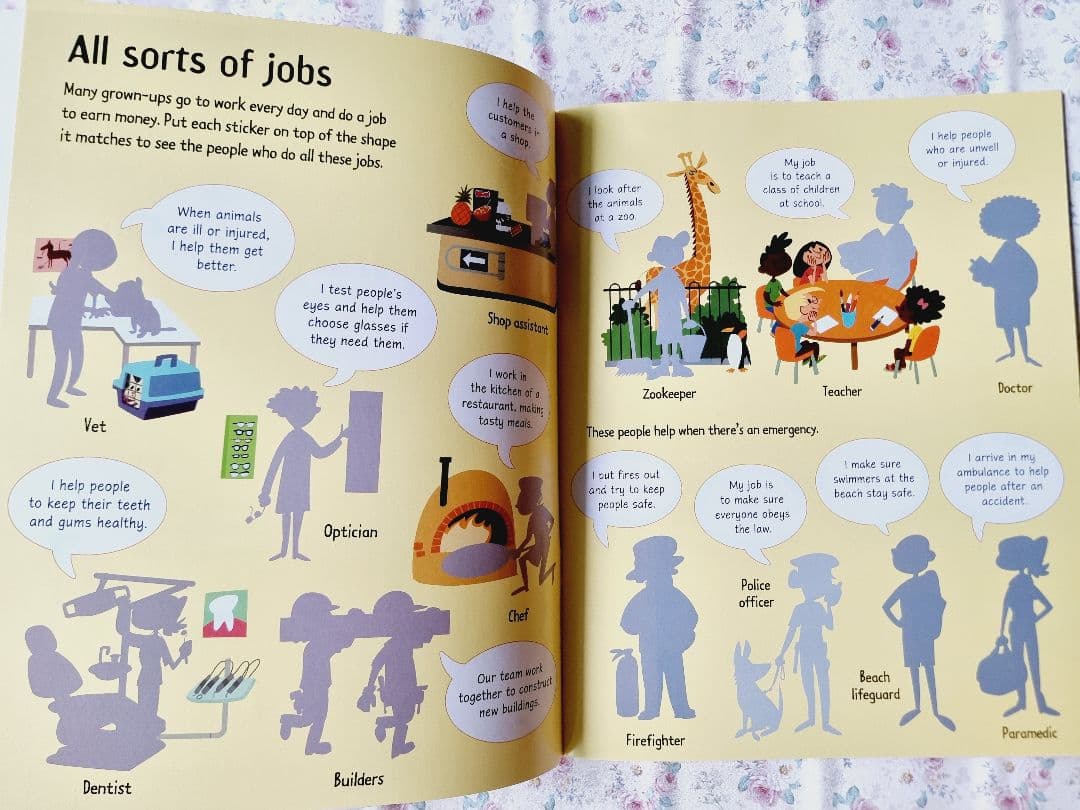 英語絵本 Usborne Sticker jobs しかけ絵本 洋書 — image 5