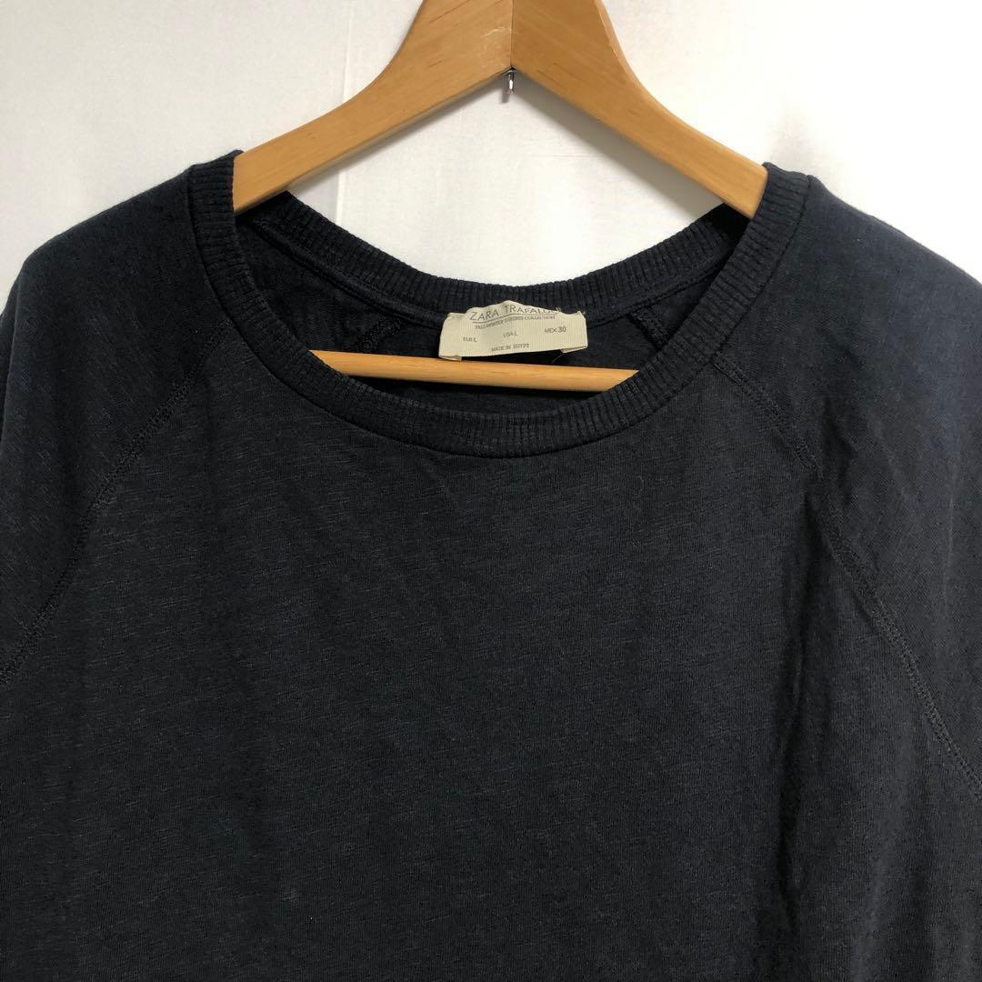 ☘️ザラティーアールエフ(L)長袖カットソー　トップス　インナー　ストレッチ黒 — image 3