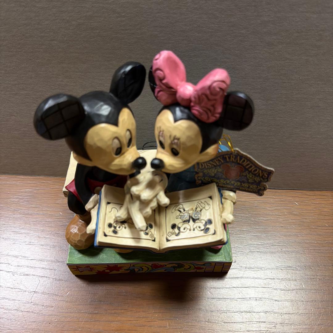 最終値下げ！ディズニー ミッキー ミニー 木製風陶器 — image 2