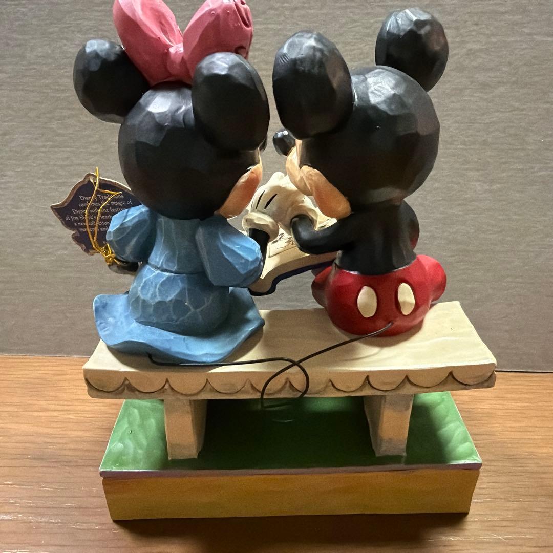 最終値下げ！ディズニー ミッキー ミニー 木製風陶器 — image 3