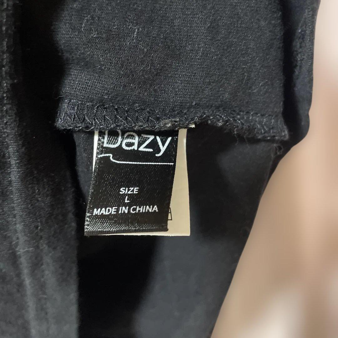 Dazy NEW YORK プリント キャミソール ブラック Lサイズ Y2K — image 3