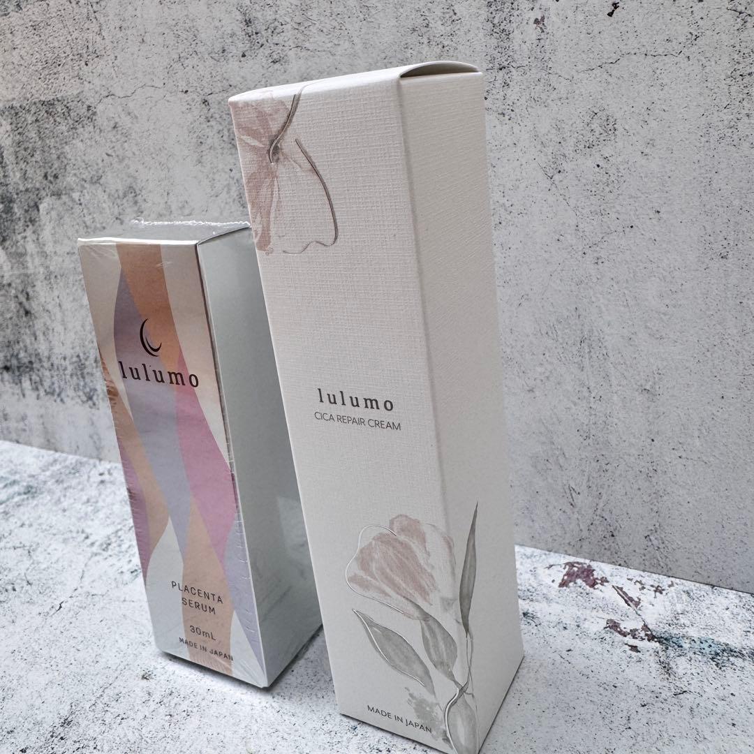 ＊日本製 lulumo プラセンタ美容液 CICA保湿クリームセット — image 4