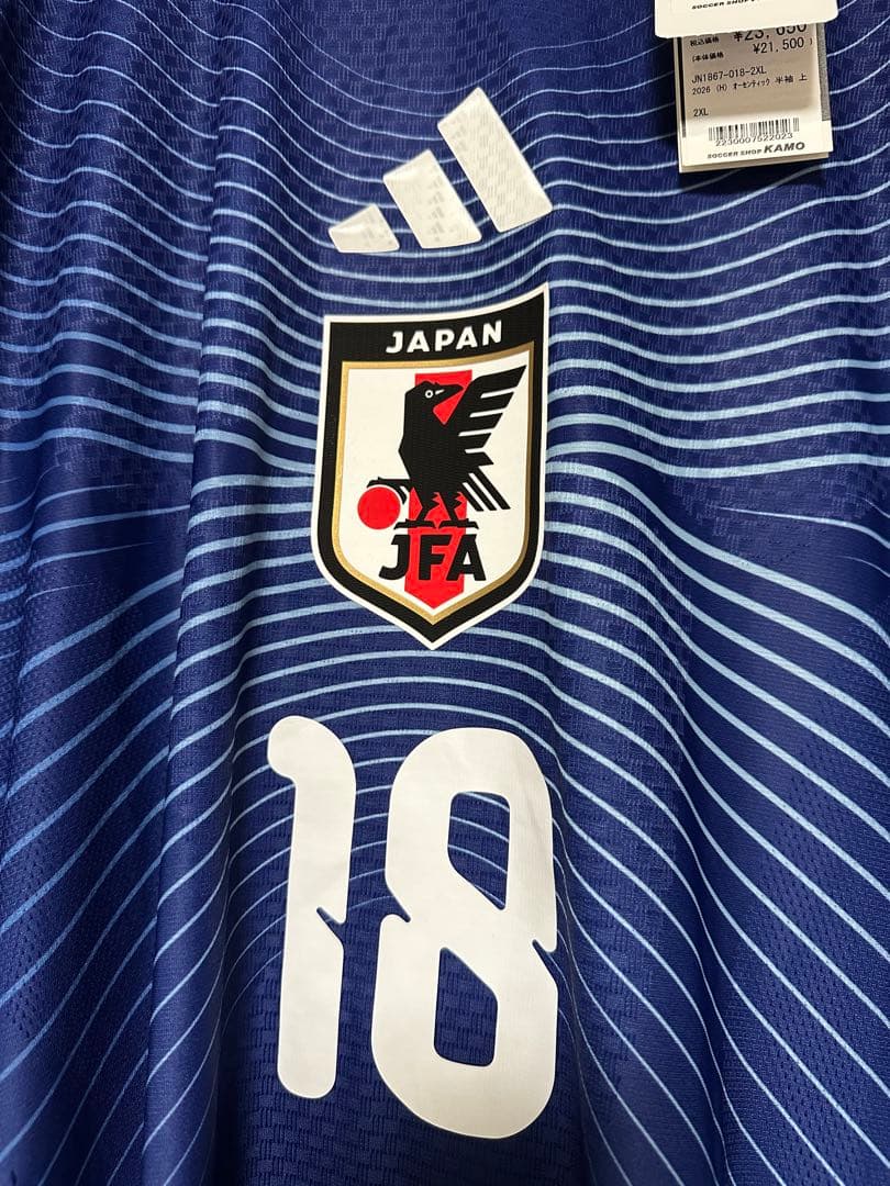 【W杯バッジ付】サッカー 日本代表 2026 ホーム ユニフォーム　上田綺世 — image 5