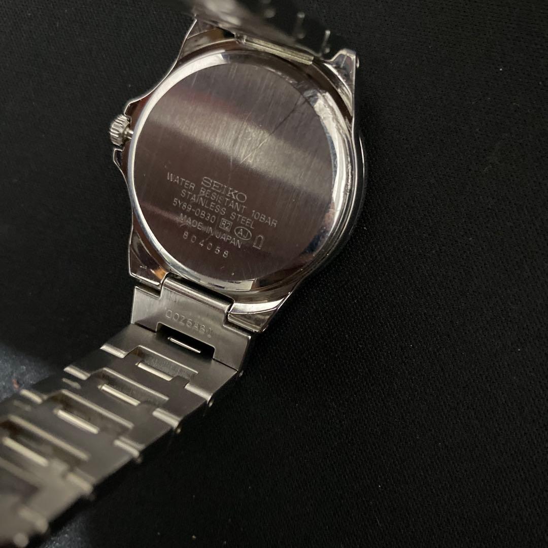 【稼働品】SEIKO ルキア 腕時計 5Y89-0B30 純正ベルト — image 3