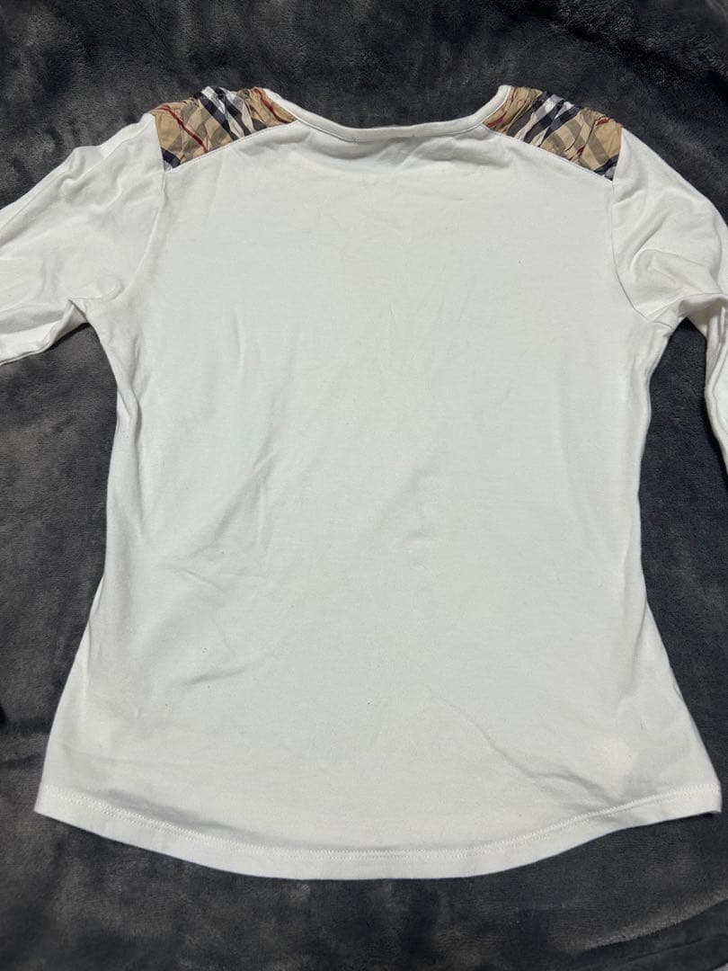 BURBERRY 長袖Tシャツ 12Y（レディースXS） ホワイト — image 2