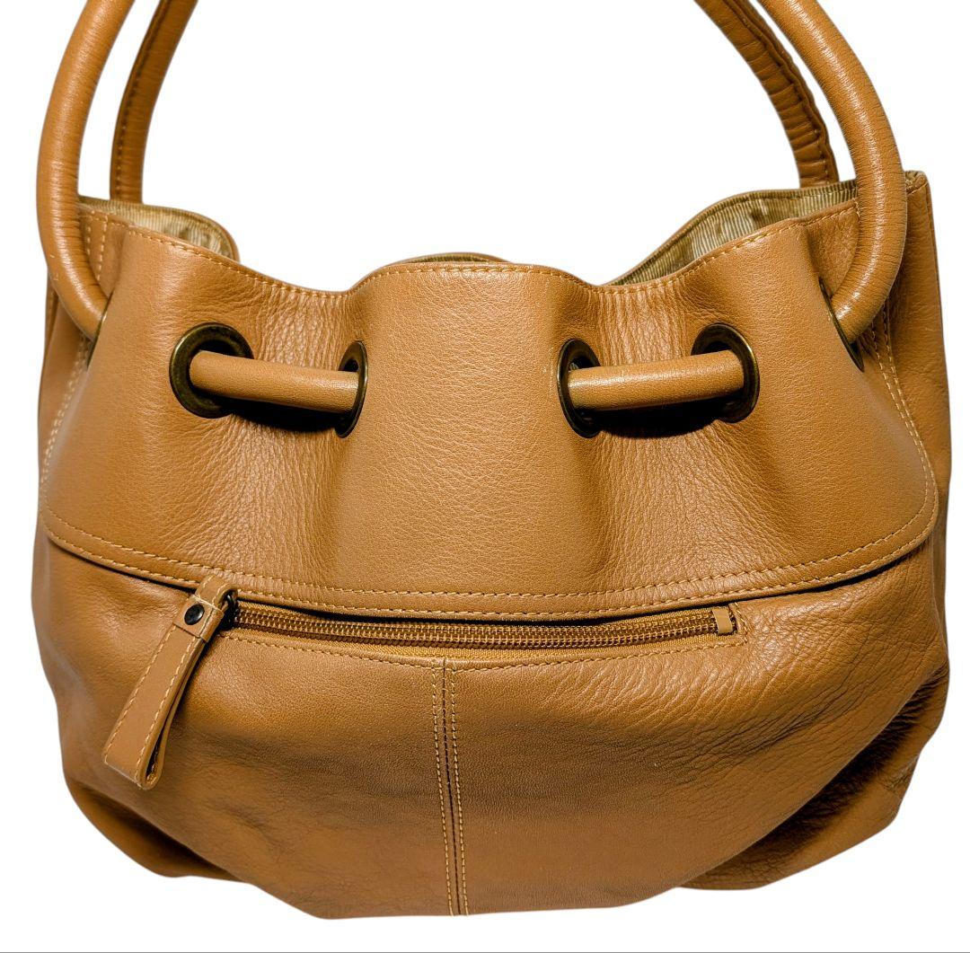 美品✨ELLE PARIS ハンドバッグ 2way レザー タッセル チャーム — image 3