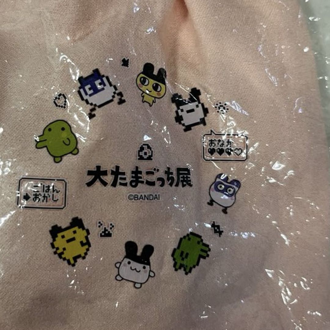 大たまごっち展　ガム入り巾着　コーラルピンク　新品未使用 — image 3