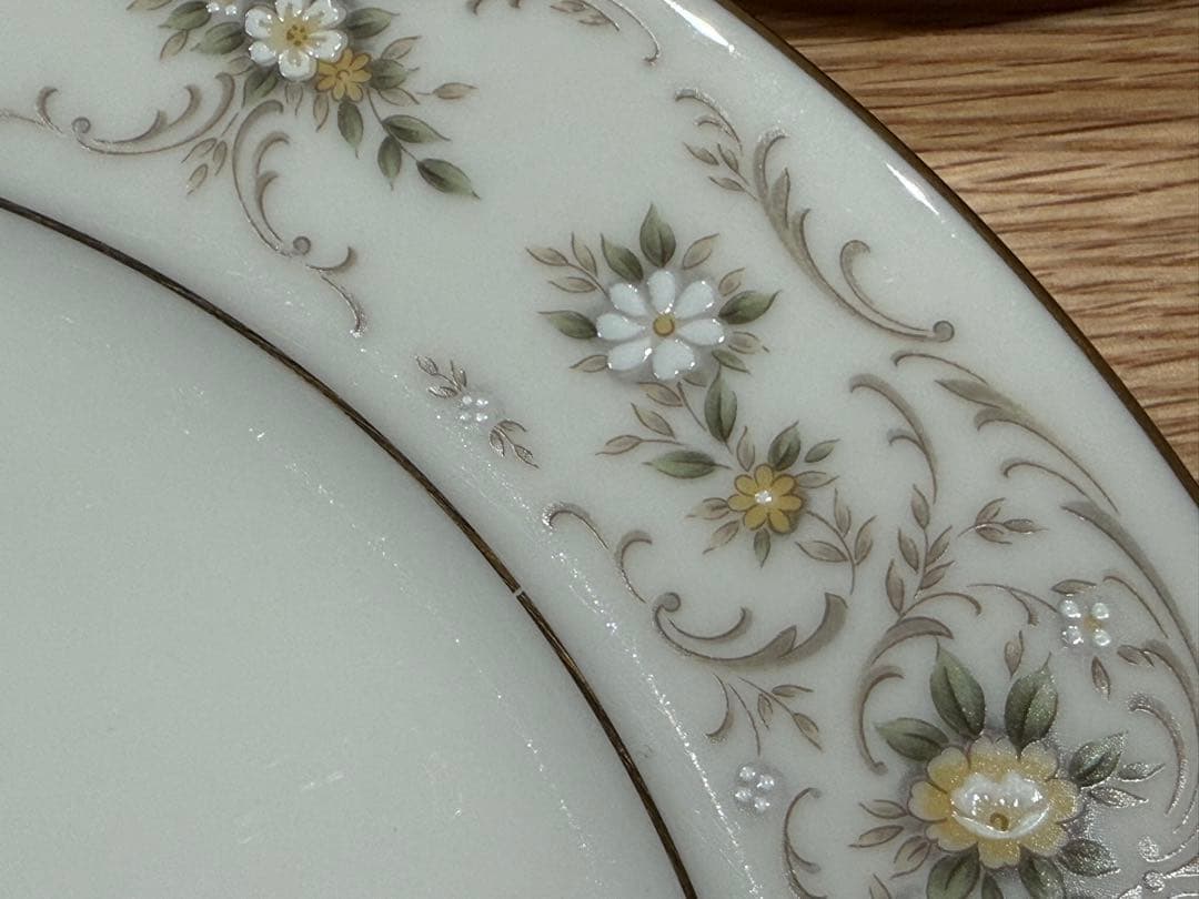 ノリタケ NORITAKE 花柄 プレート 4枚セット 金彩 — image 4