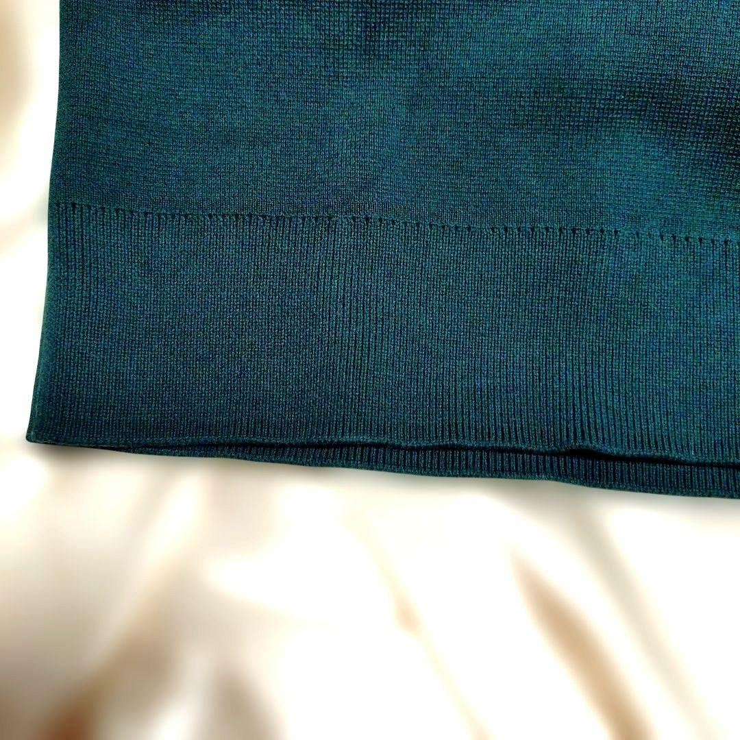 UNIQLO ウォッシャブルミラノリブクルーネックセーター ダークグリーン M — image 5